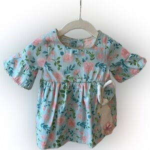Mud Pie Pink Baby Bunny Dress